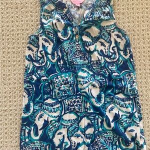 Lilly Pulitzer Blue and Green Patterned Top